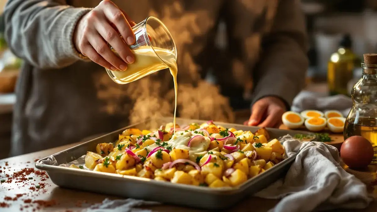 Aardappelsalade een simpele en vaak vergeten handeling kan je populaire recept transformeren