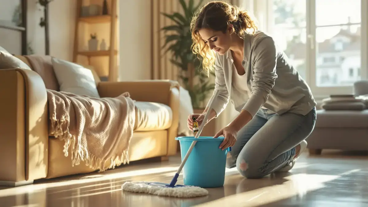 Deskundigen zijn verdeeld: slechts twee druppels aan je dweilemmer toevoegen kan een geur maskeren maar mogelijk je oppervlakken beschadigen