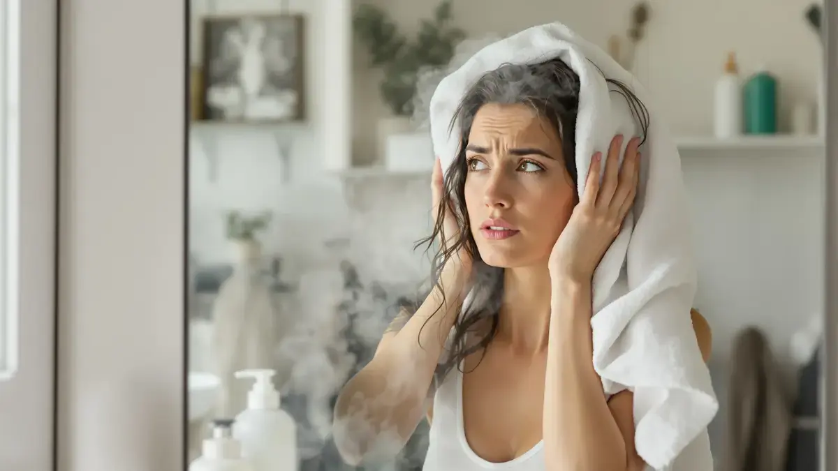 Haarexperts wijzen op een veelgemaakte fout: vertrouwen op gewone shampoos kan pluizig haar verergeren en het haar stroef maken