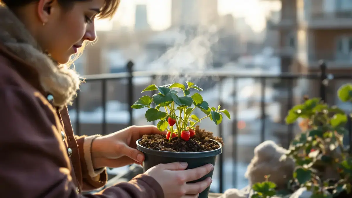 Deze handeling vóór het einde van de winter verbetert je aardbeienoogst in pot aanzienlijk