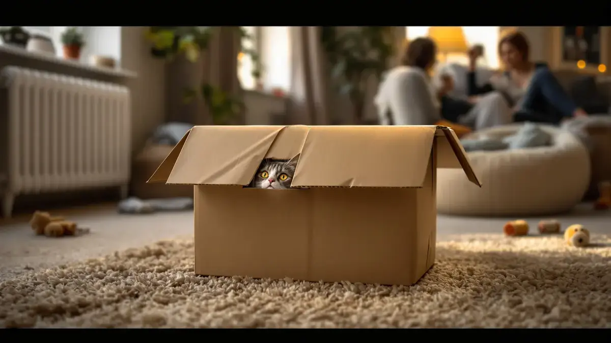 Als uw kat zich graag in dozen verstopt, is dat om een vaak onbekende reden