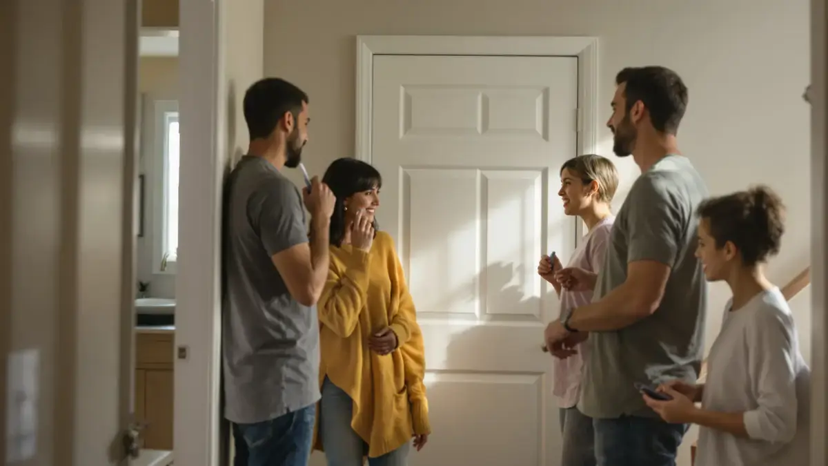 Deskundigen zijn het erover eens dat opgroeien met slechts één badkamer vaak over het hoofd geziene geduldige eigenschappen bevordert een realiteit die men te laat betreurt