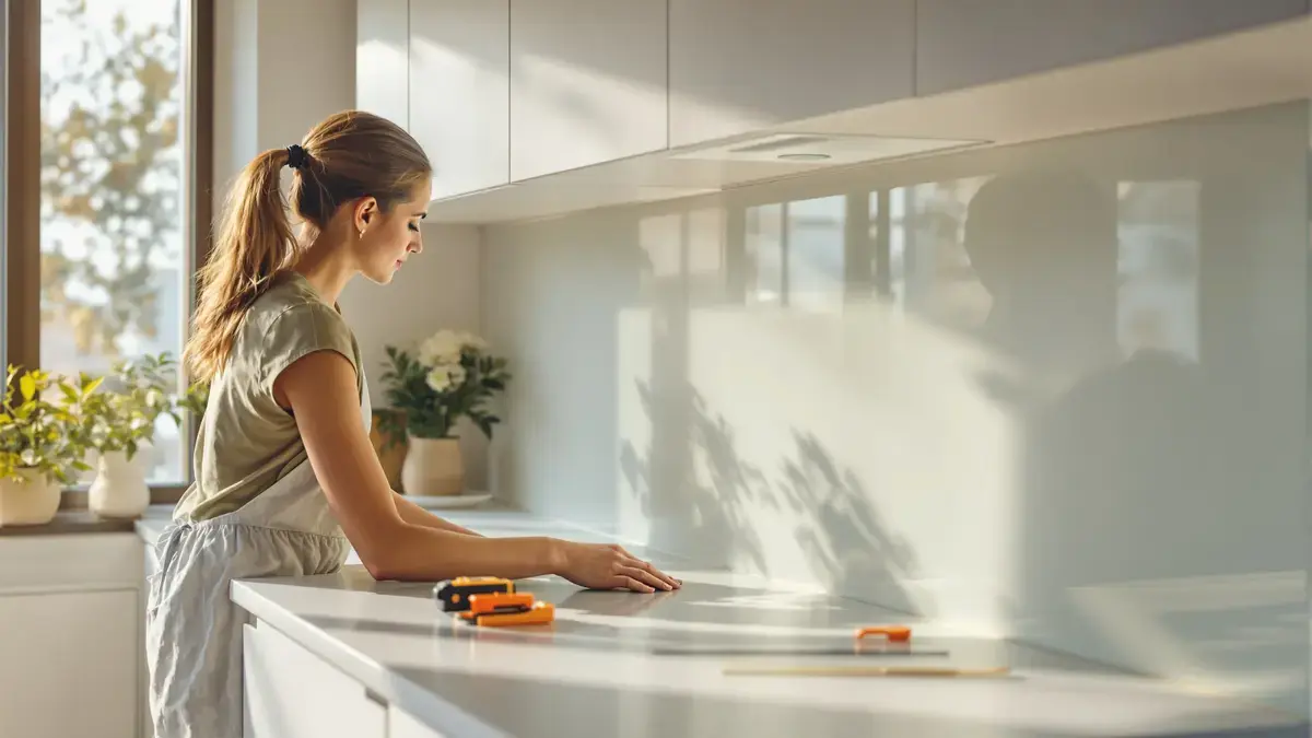 Deze techniek voor het plaatsen van een spatwand zonder boormachine doet vergeten dat er gaten in de tegels zitten maar weinig mensen kennen haar