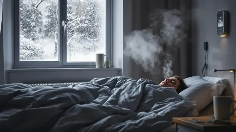 Een temperatuur onder deze grens in uw slaapkamer kan u de hele winter ziek maken ondanks wat men denkt