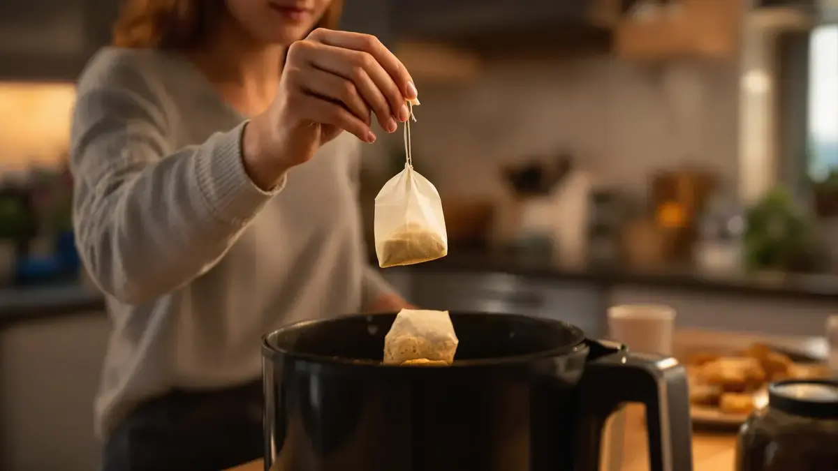 Deze weinig bekende tip met een theezakje kan je manier van het schoonmaken van een airfryer die je gemakkelijk denkt te onderhouden totaal veranderen