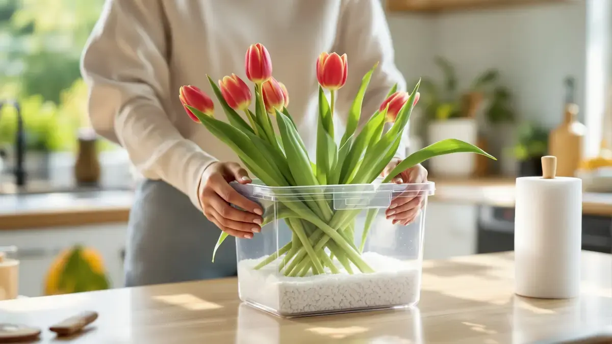 Met deze eenvoudige methode kun je tulpen drogen en het hele jaar door als decoratie gebruiken