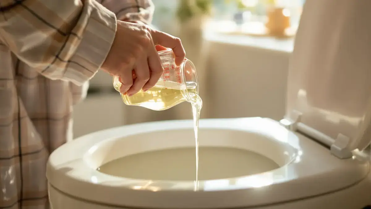 Deze eenvoudige handeling met witte azijn verwijdert effectief kalkaanslag in uw wc zonder te hoeven schrobben