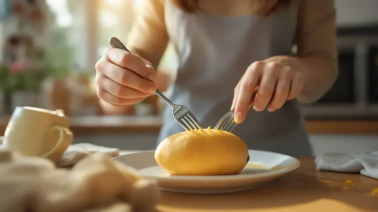 Zoete aardappel de magnetrontruc voor snel en perfect gaar in 6 minuten